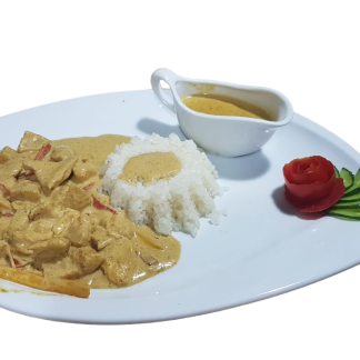 Chicken pineapple curry with rice